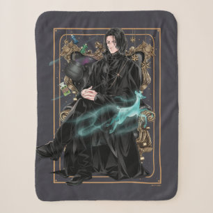 Cobertor Sherpa Anime Professor Severus Snape Sentado