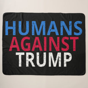 Cobertor Sherpa Anti-Trump - Humanos Contra Trump