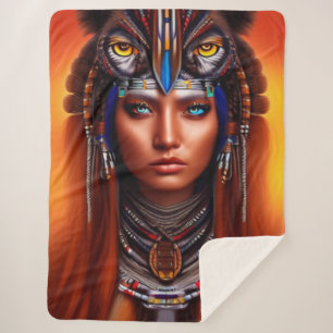 Cobertor Sherpa Apache Americano Nativo