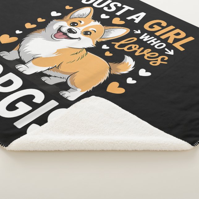 Cobertor Sherpa Apenas Uma Garota Que Ama Corgis (3/4)