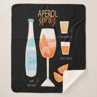 Cobertor Sherpa Aperol Spritz Cocktail