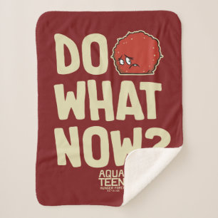 Cobertor Sherpa Aqua Teen Hunger Force Meatwad "Do What Now?"