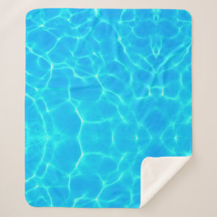 Cobertor Sherpa Aqua Turquesa Oceânica Transparente