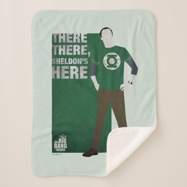 Cobertor Sherpa Aqui, Sheldon está aqui (Frente)