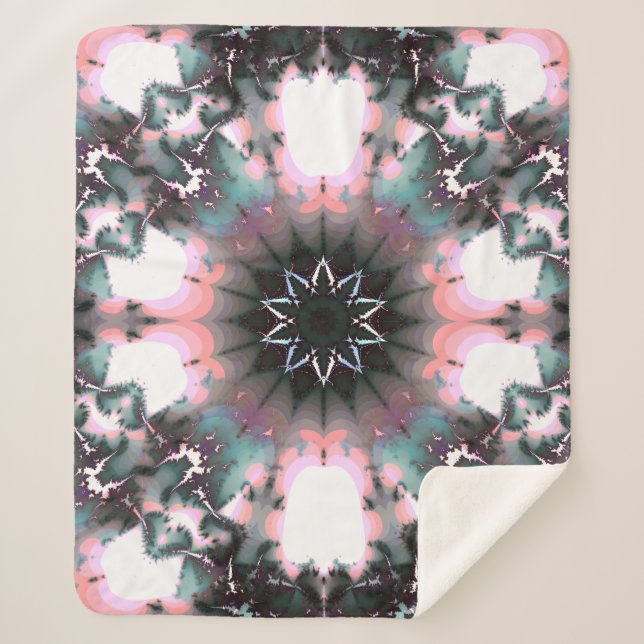 Cobertor Sherpa Aranha-de-inverno congelada gótica (Frente)