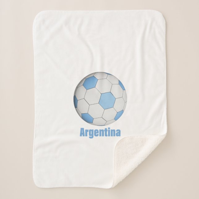 Cobertor Sherpa Argentina em aberto (Frente)