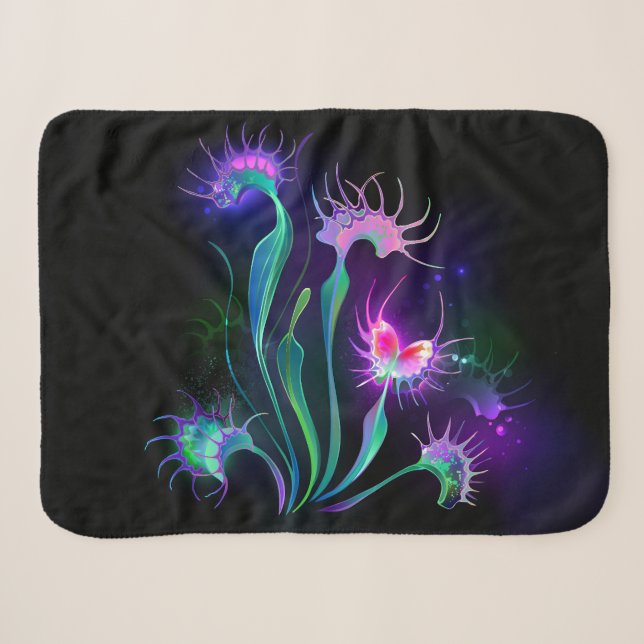 Cobertor Sherpa Armando Venus Flytrap (Frente (Horizontal))