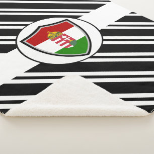 Cobertor Sherpa Armas de bandeira casaco da Hungria