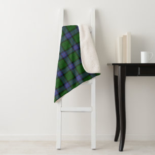 Cobertor Sherpa Armstrong Clan Tartan - Padrão de Xadrez escocês