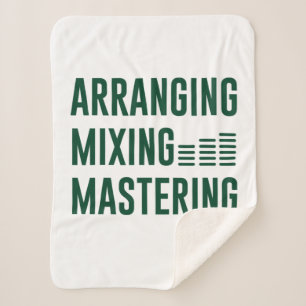Cobertor Sherpa Arranjo de Música Misturando o Mastering