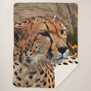 Cobertor Sherpa ArtAnimal Cheetah