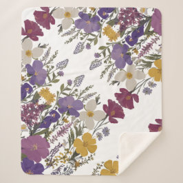 Cobertor Sherpa Arte Botânica