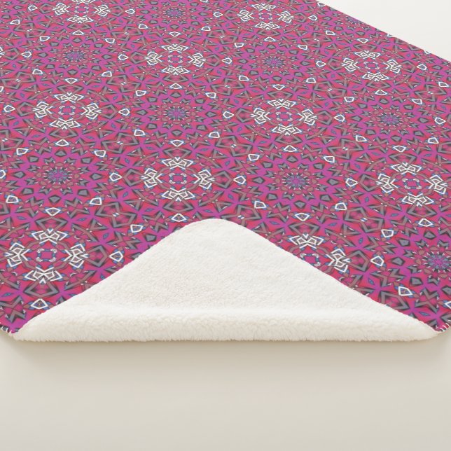 Cobertor Sherpa Arte caleidoscópica nove do volume (3/4)