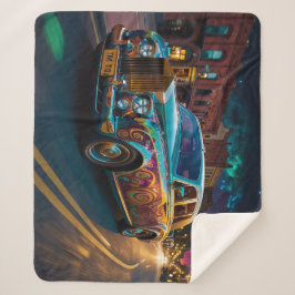 Cobertor Sherpa Arte Clássica Tribal Iridescente