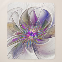 Arte de fractal abstrato floral energético e color