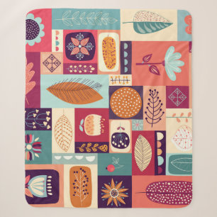 Cobertor Sherpa Arte de fundo da Vintage decorativa automática