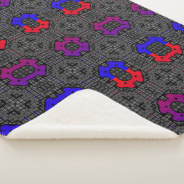 Cobertor Sherpa Arte do caleidoscópio 2 do Volume treze