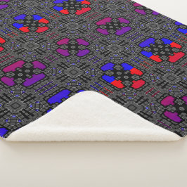 Cobertor Sherpa Arte do caleidoscópio do volume treze