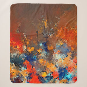 Cobertor Sherpa Arte moderna. trabalho de arte contemporânea colo