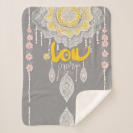 Cobertor Sherpa Arte Sunny Cinza Lace AI