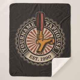 Cobertor Sherpa Artesanato DE NOME Personalizado Bar de cervejaria