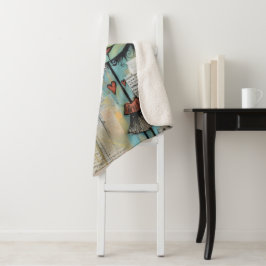 Cobertor Sherpa ArtLady 13 Encantada e angustiada