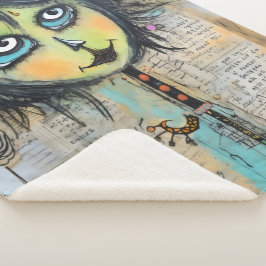 Cobertor Sherpa ArtLady 5 Encantadora e angustiado