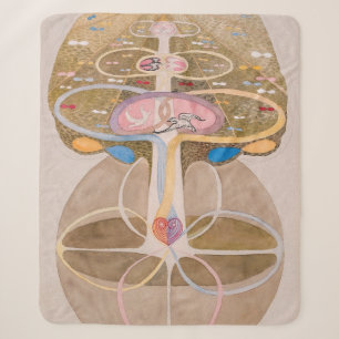Cobertor Sherpa Árvore do Conhecimento Nº 1   Hilma af Klint  