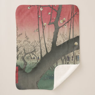 Cobertor Sherpa Árvores de solário japonesas