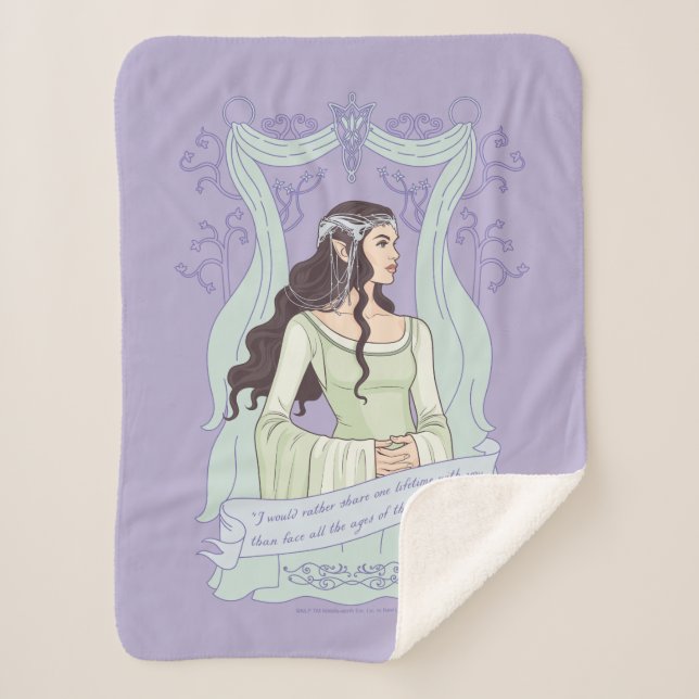 Cobertor Sherpa ARWEN™ "Compartilhe Uma Vida Com Você" Gráfico (Frente)