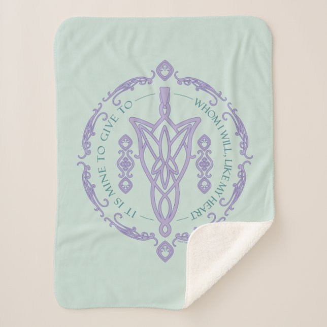 Cobertor Sherpa ARWEN™ Evenstar Gráfico de Citação (Frente)