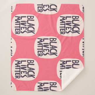 Cobertor Sherpa As vidas negras têm matéria, padrão caligráfico