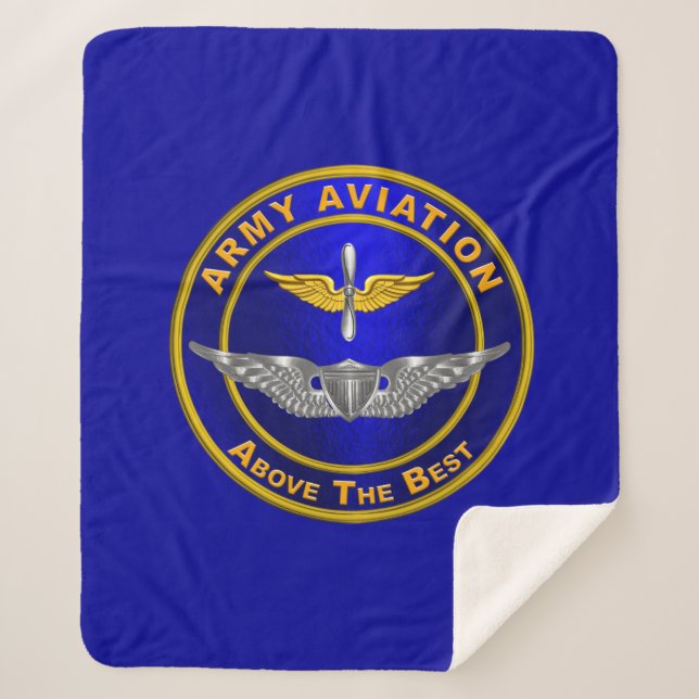 Cobertor Sherpa Asas da Aviação do Exército   (Frente)