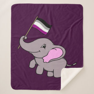 Cobertor Sherpa Asexual Elephant Design