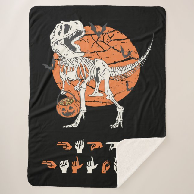 Cobertor Sherpa ASL Happy Halloween III - Festa Bestial (Frente)