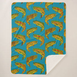 Cobertor Sherpa Aspen Leaf Rainbow Pattern Invisível 2018