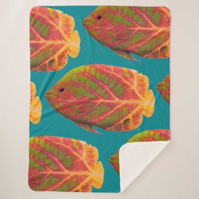 Cobertor Sherpa Aspen Peixe Tropical 1 (Frente)