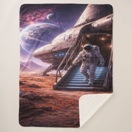 Cobertor Sherpa Astronaut Leaving Landing Ship