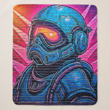 Astronauta Neon Cyberpunk