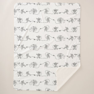 Cobertor Sherpa Astronauta Sherpa Blanket