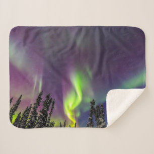 Cobertor Sherpa Aurora Boreal Fairbanks, Alasca