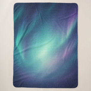 Cobertor Sherpa Aurora Boreal Luzes do Norte