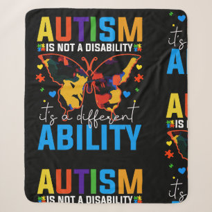 Cobertor Sherpa Autismo Não É Deficiência É Diferente