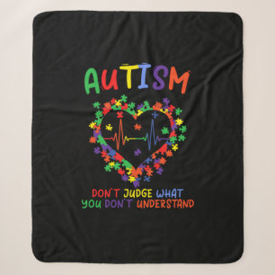 Cobertor Sherpa Autismo Não julgue o que você não entende
