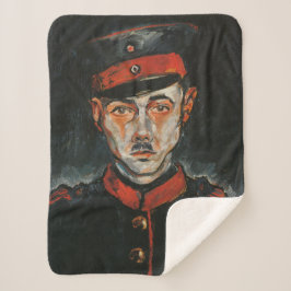 Cobertor Sherpa Autorretrato (por Walter Gramatté)