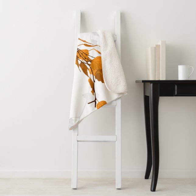 Cobertor Sherpa Autumn Leaves 2 (In Situ)