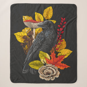 Cobertor Sherpa Autumn raven 2