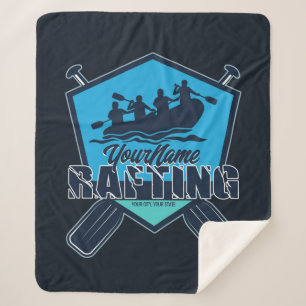 Cobertor Sherpa Aventura Personalizada Rafting Whitewater River