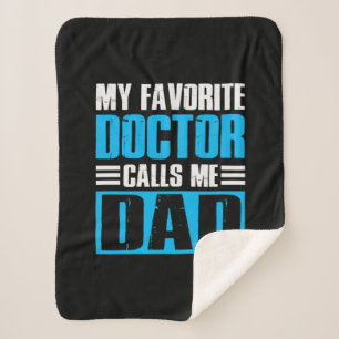 Cobertor Sherpa Avô cita meu médico favorito me chama de Pai