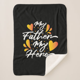 Cobertor Sherpa Avô Gift Meu Pai Meu Herói